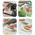 KITCHEN CLEANING BRUSH REPLACEABLE DISPOSABLE MAGIC CLOTH WITH HANDLE
